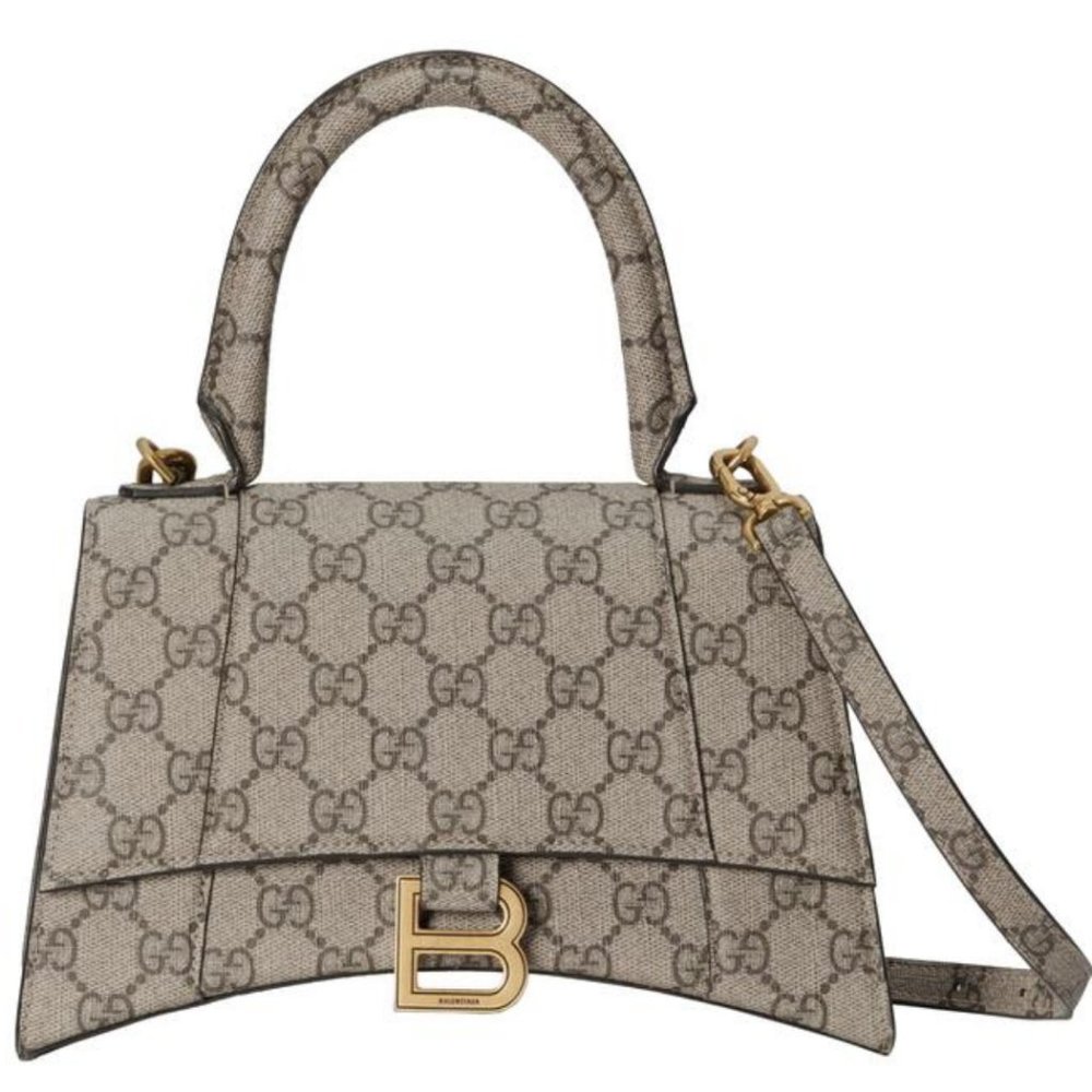 Gucci x Balenciaga Hacker Top Handle Hourglass Aria Gg Supreme Canvas - Picture 15 of 16